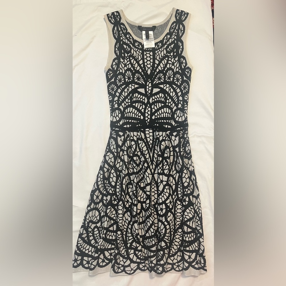 BCBG silk/cotton Sleevless Dress